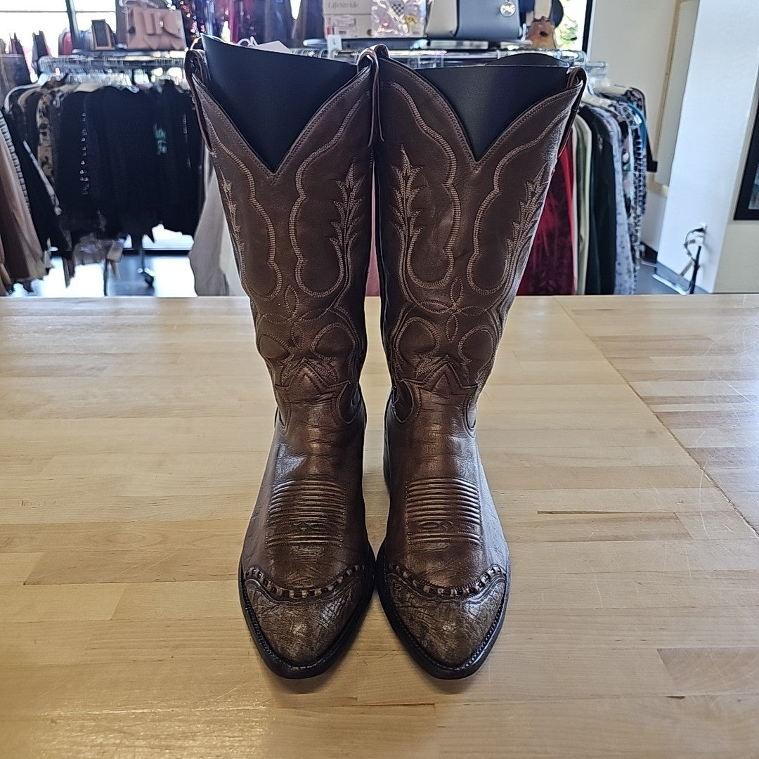 Tony Lama Size 9.5 Brown MENS Boots