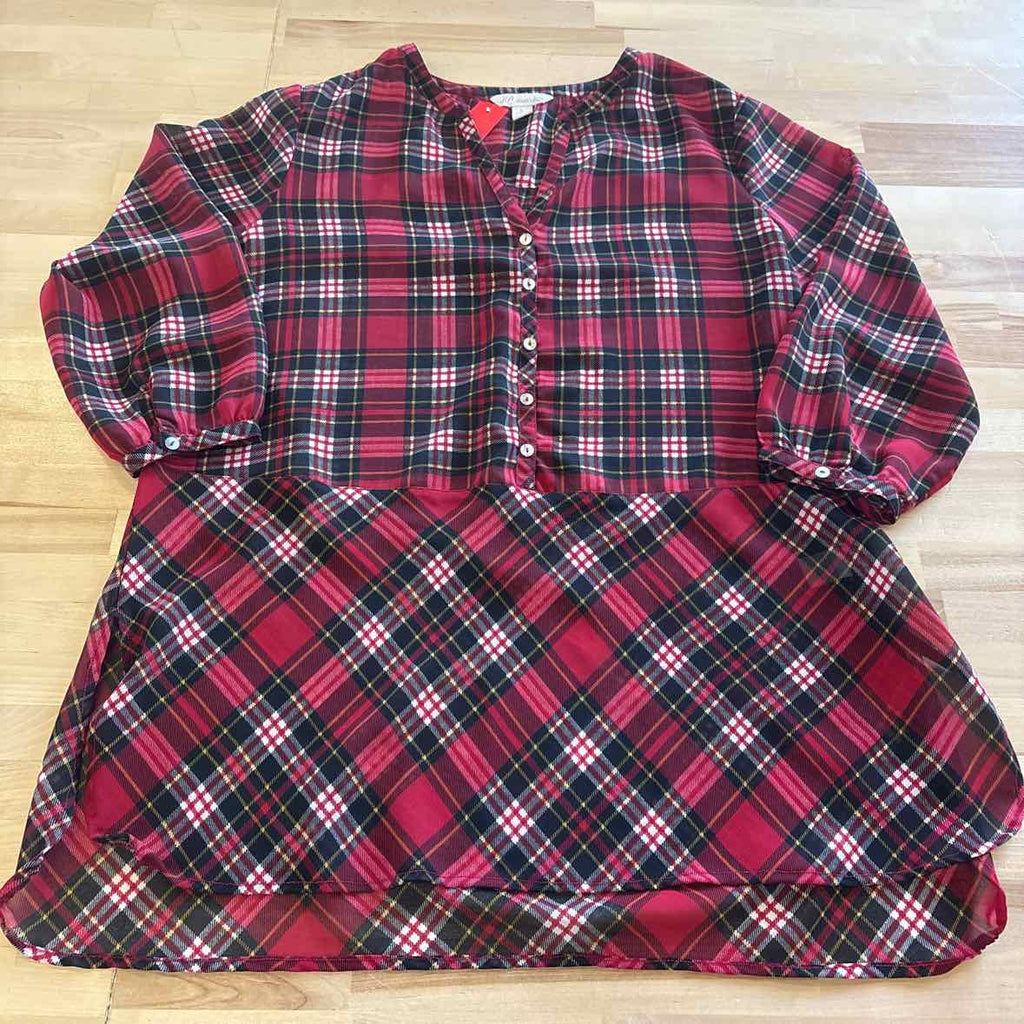 Khakis & co. Size L Red Blouse