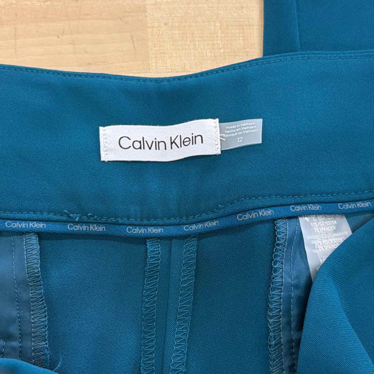 Calvin Klein Size 12 Teal New Pants