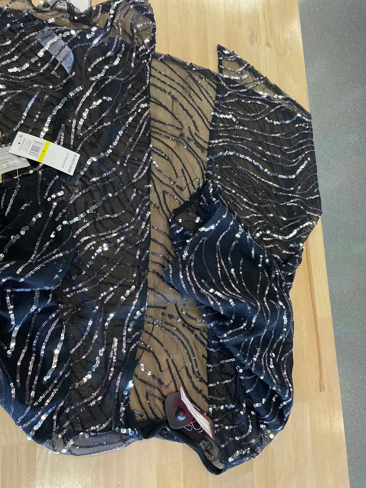 Alex Evenings Size M Black New Cardigan
