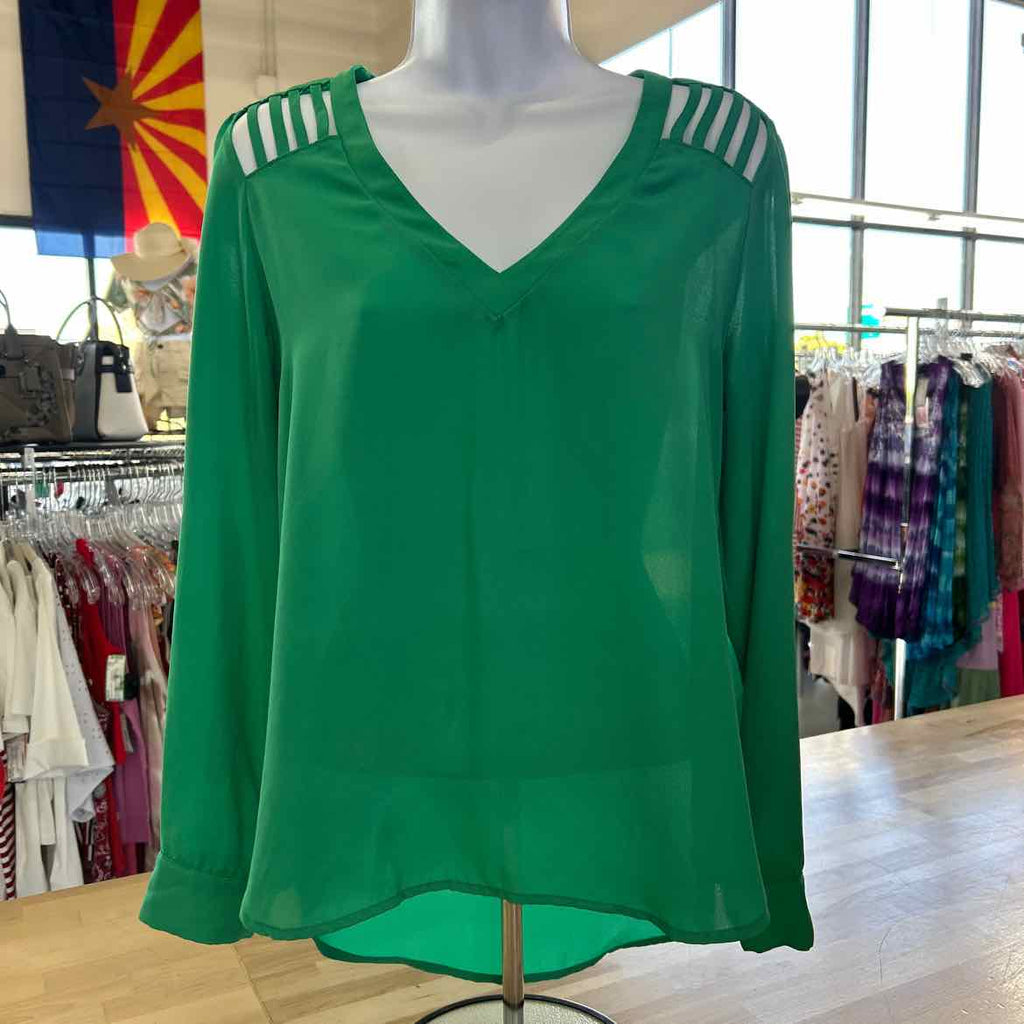 lily white Size S Green Preloved Blouse LS
