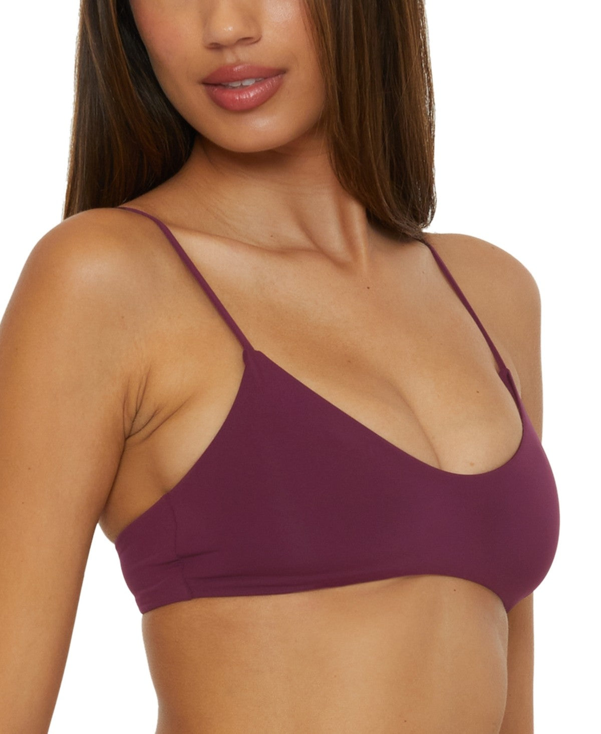 BECCA by Rebecca Virtue Womens Muse Layered Bralette L Purple