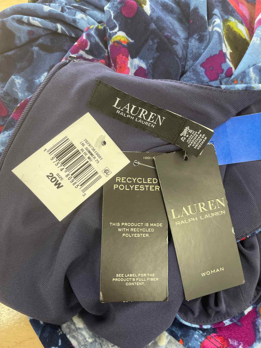 Ralph Lauren Size 20 Blue Purple New Dress