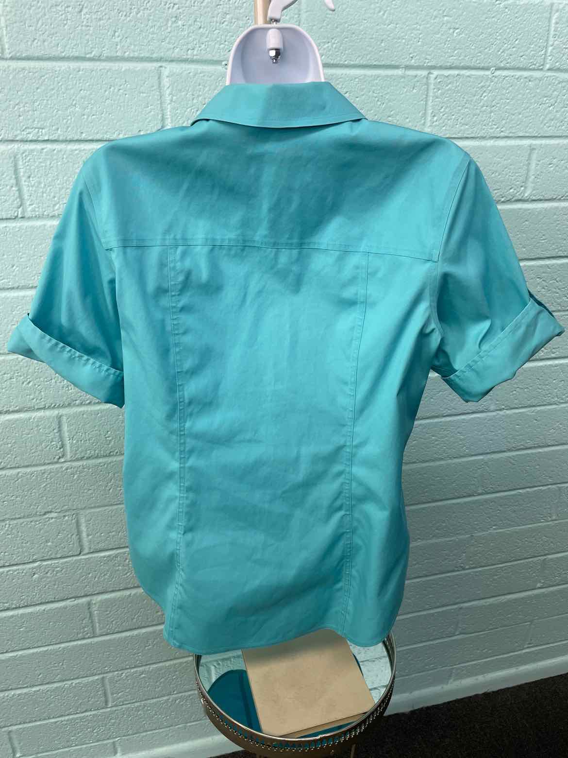 Chico's Size 0 Turquoise Blouse