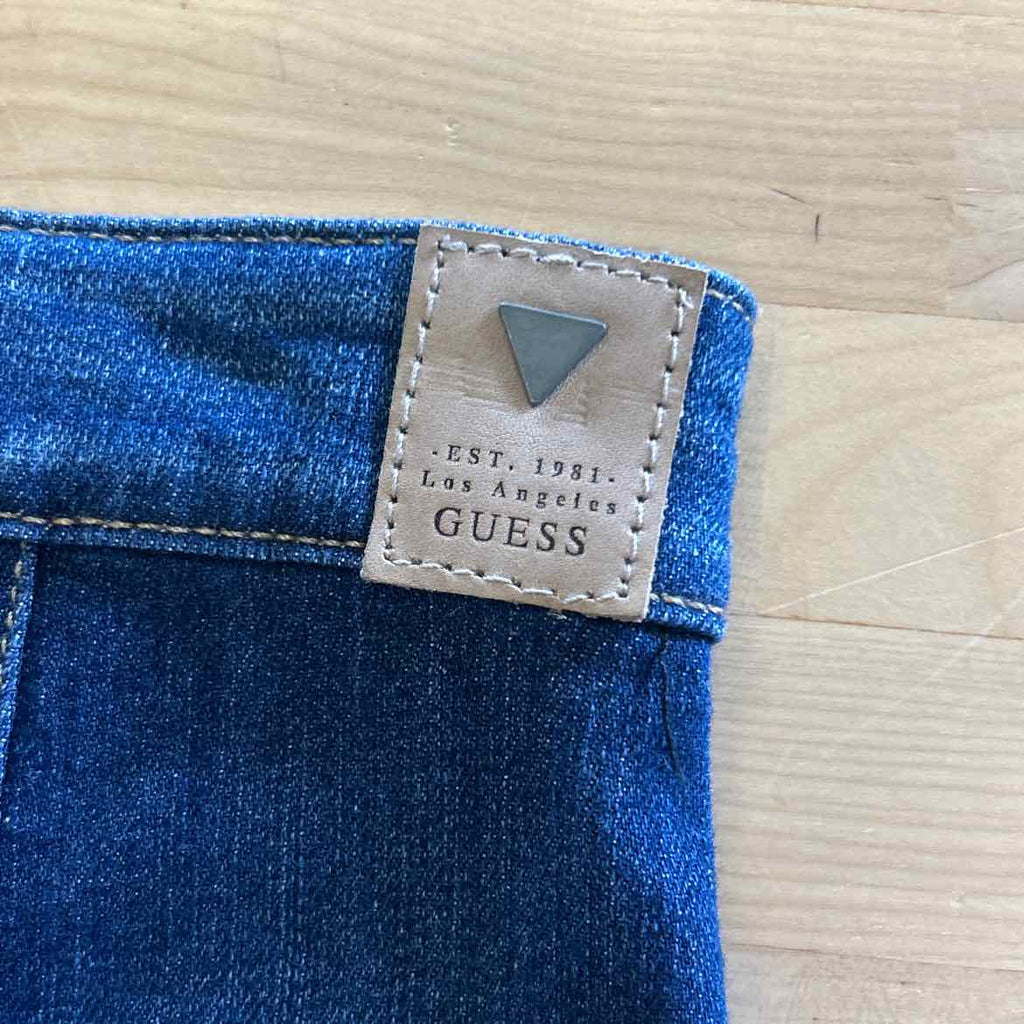 Guess Size 25 Blue Denim Preloved Skirt