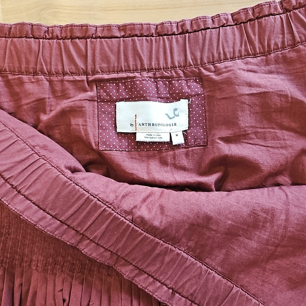 Anthropologie Size M Maroon Used Skirt
