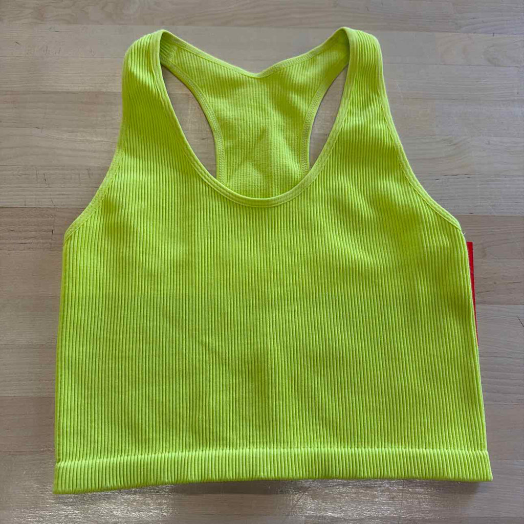 Zella Size L Neon green Used Tank