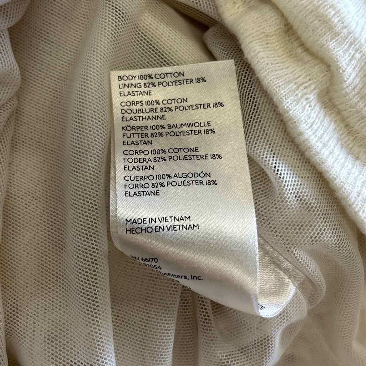 Free People Size XS Off White Preloved Tube