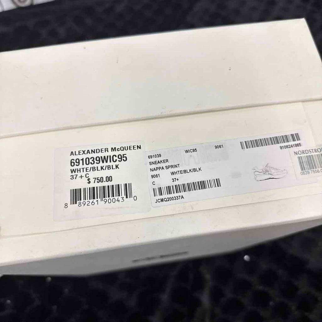 Alexander McQueen Shoe Size 37 Black White Sneakers