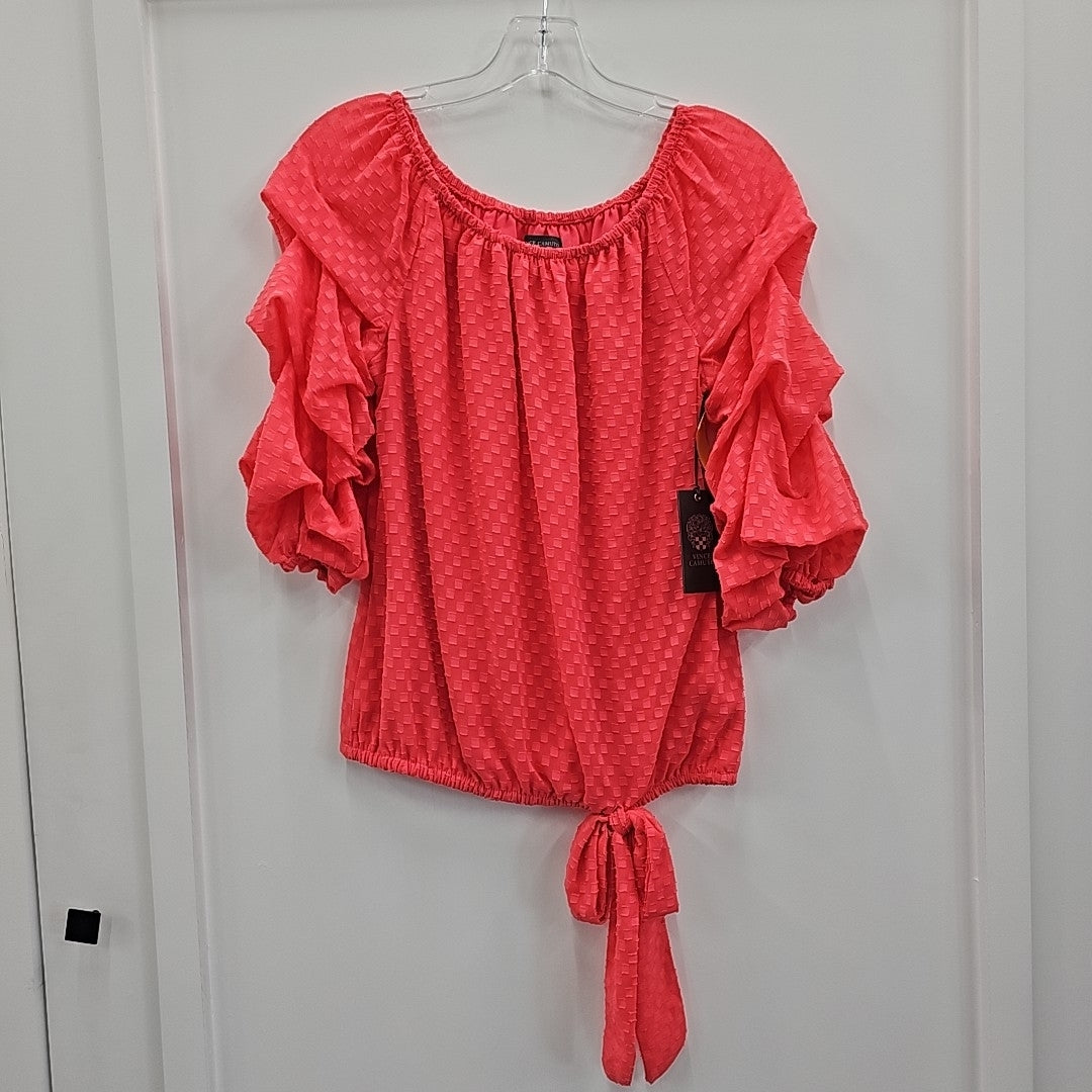 Vince Camuto Size XS Orange New Blouse SS