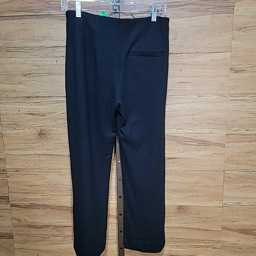 Vince. Size 2 Cozy Easy Black Wool Blend Flare Pants NWT
