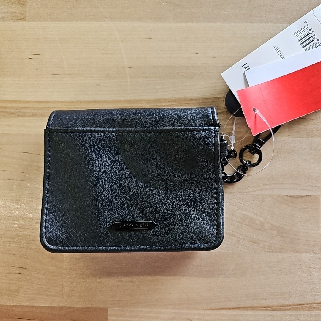 Madden Girl Penny Square Snap Wallet - Black
