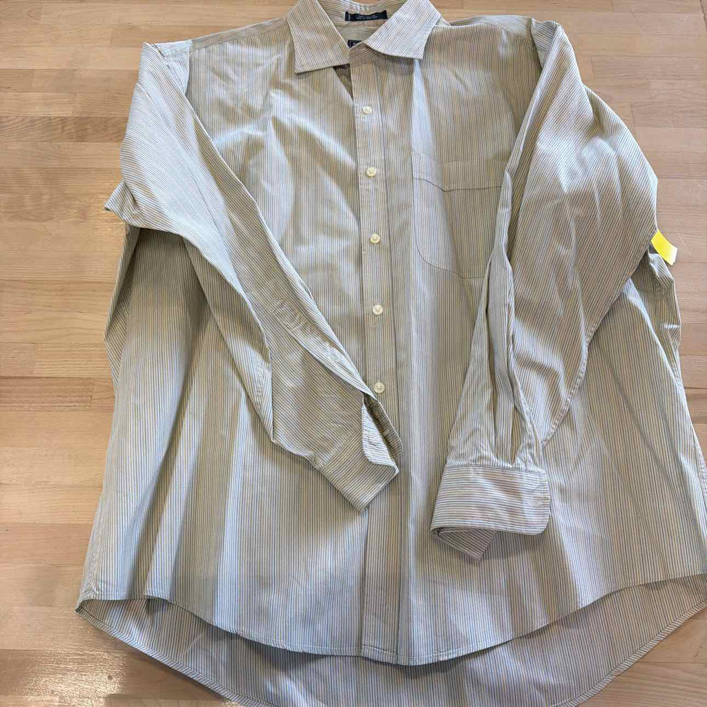 Alexander Julian Size XL Yellow MENS Button Down Shirt