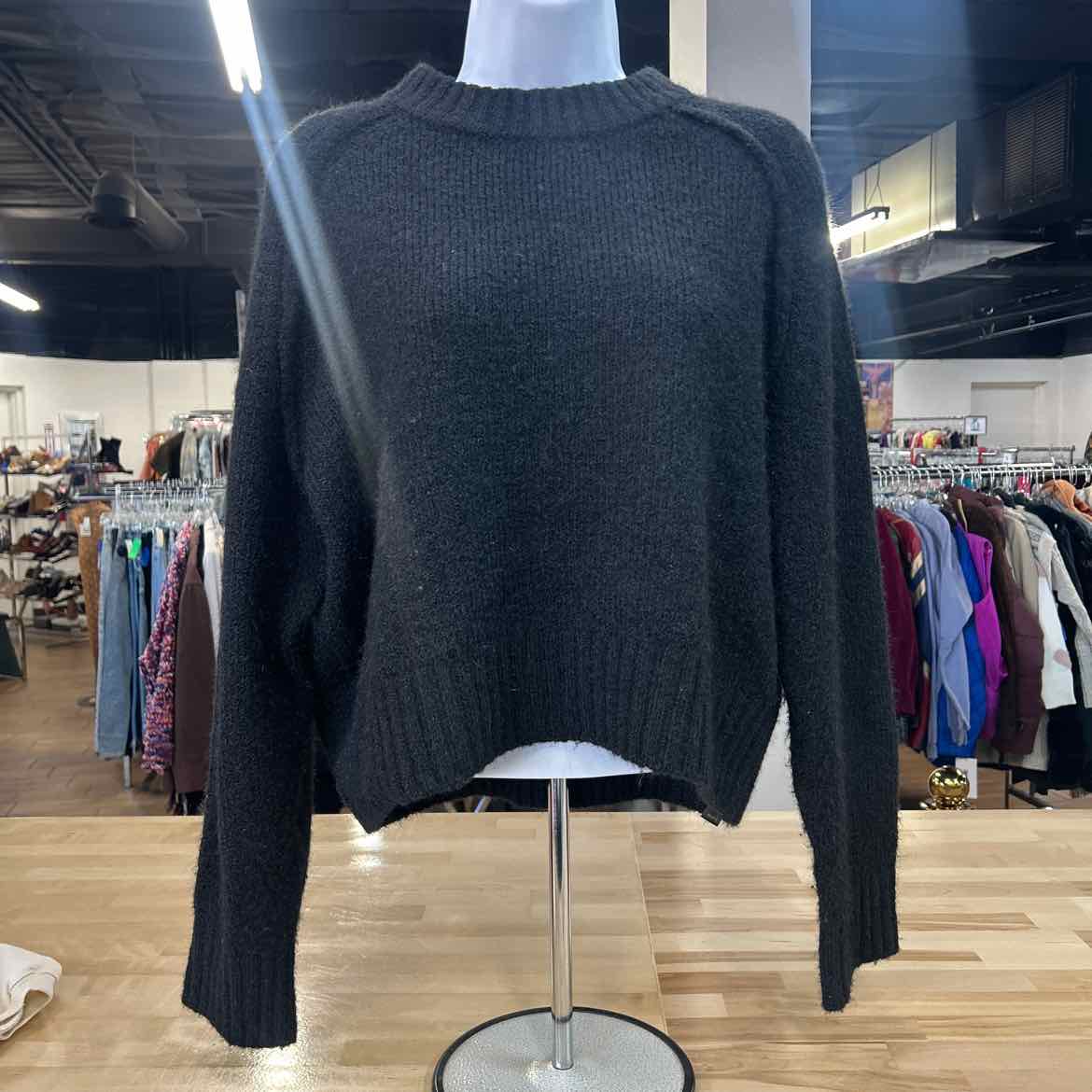 topshop Size S Black Preloved Longsleeve