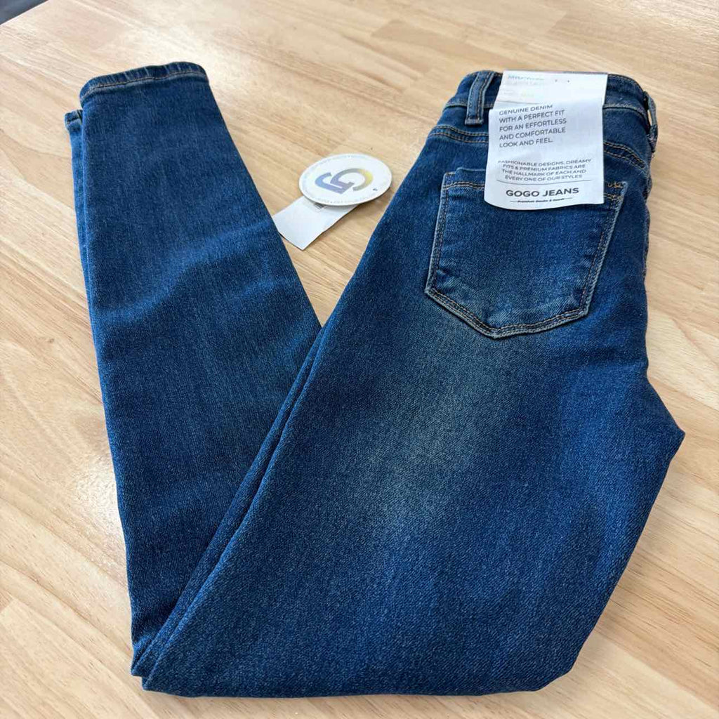 Gogo Jeans Size 0 Stretch Curvy Skinny Jeans - Dark Wash