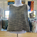 Max Studio Size M Black White Knit Preloved Sleeveless