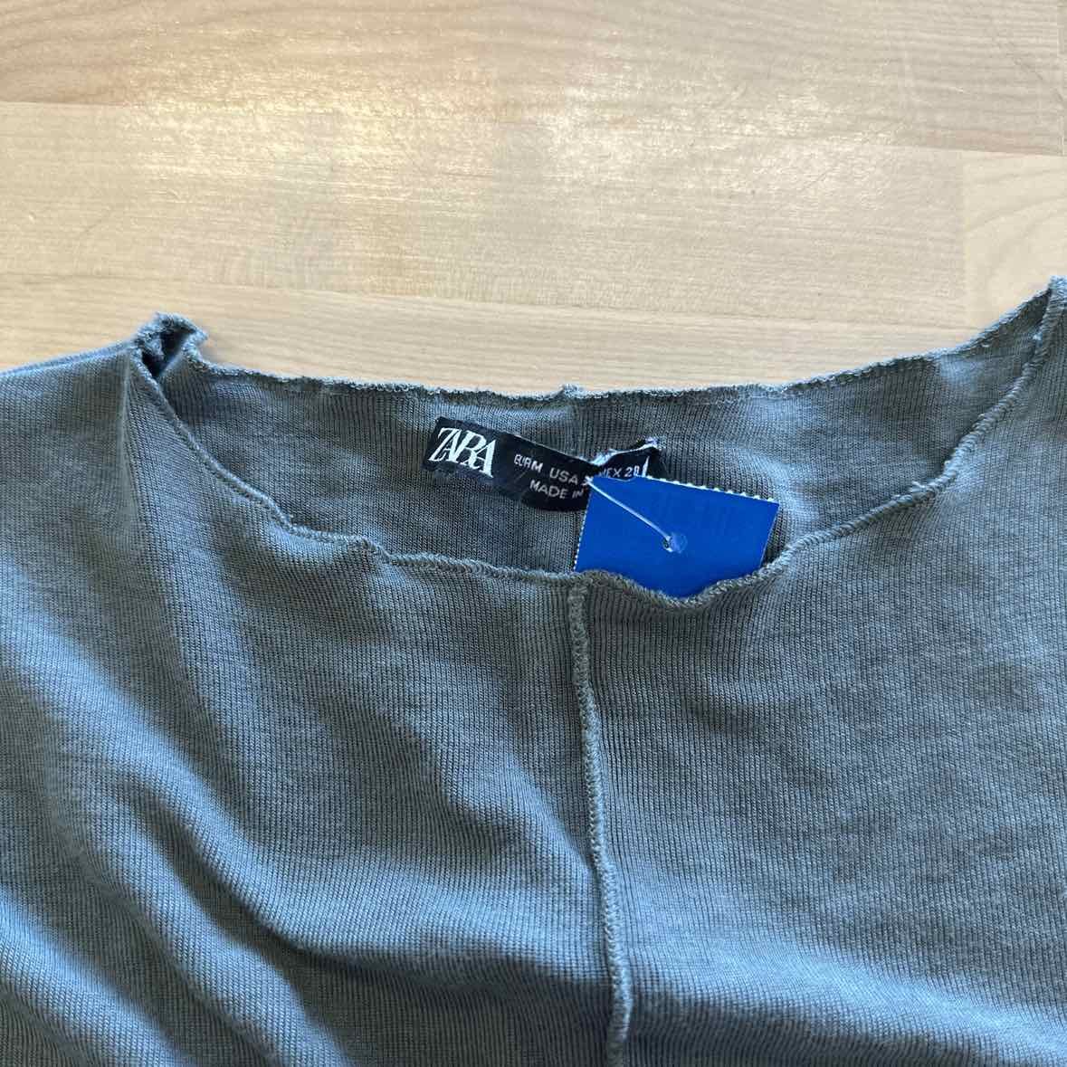 zara Size M Green Long Sleeve