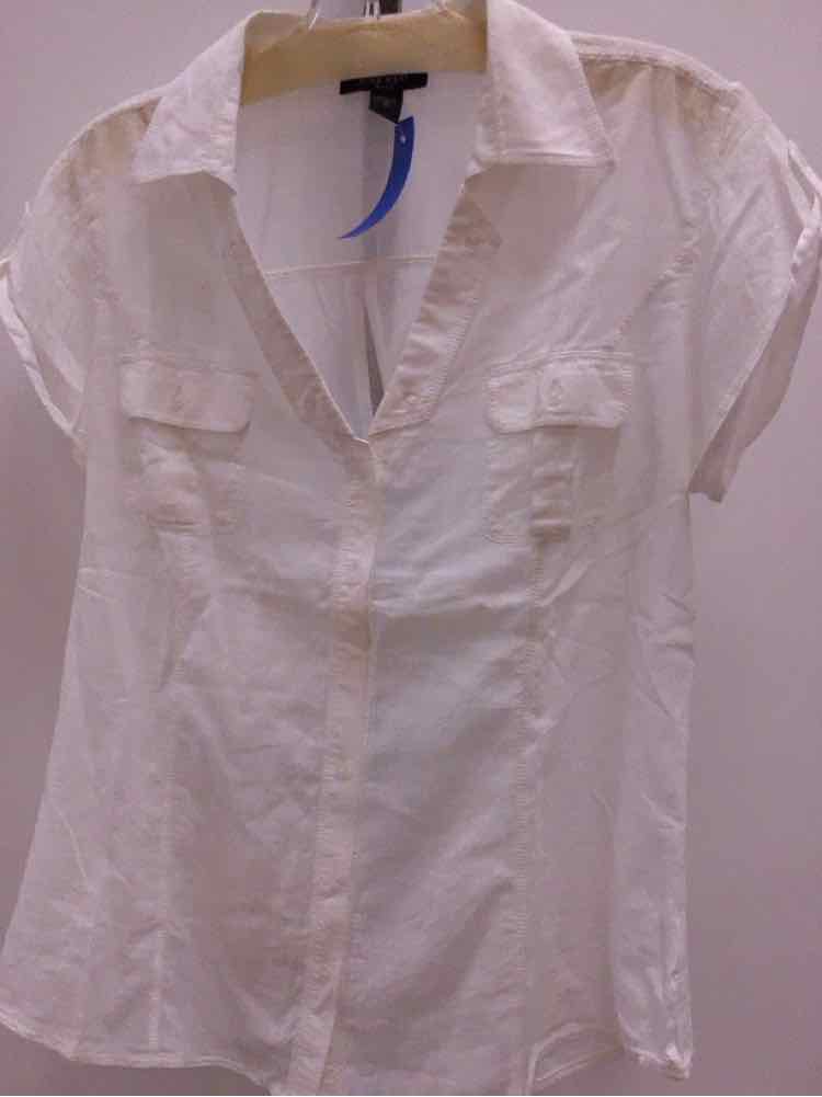 Nine West Size 16 Cream Cotton Preloved Shirt