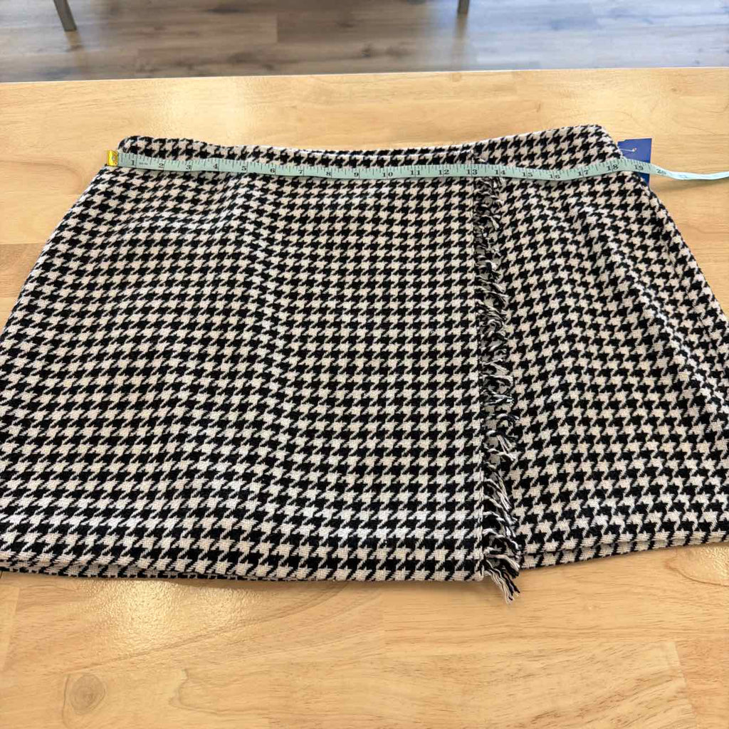 Steve Madden Size XL Leon Black White New Mini Skirt
