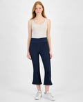 DKNY Size PXS Petite High-Rise Pull-on Kick-Flare Jeans