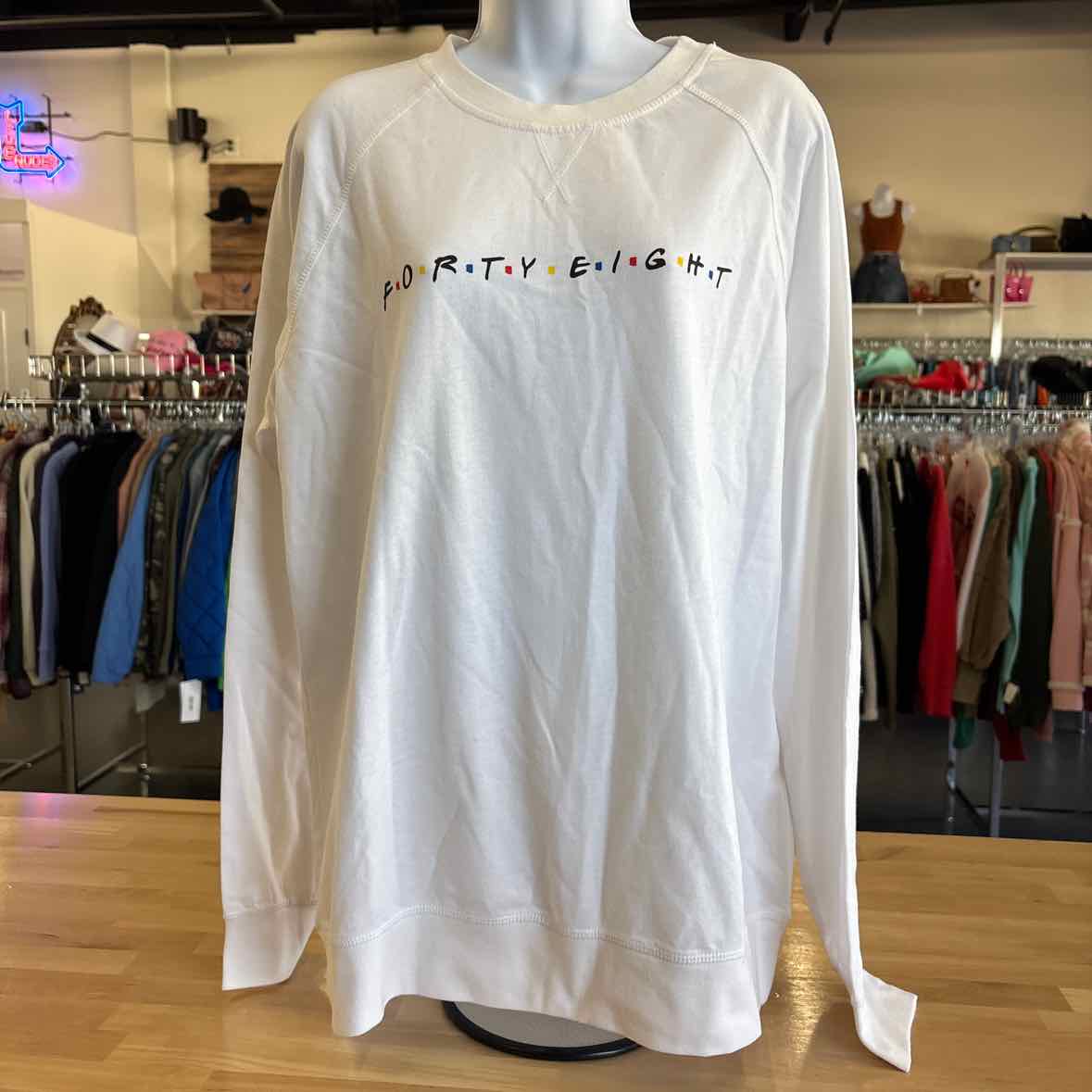 State Forty Eight Size XL White Longsleeve