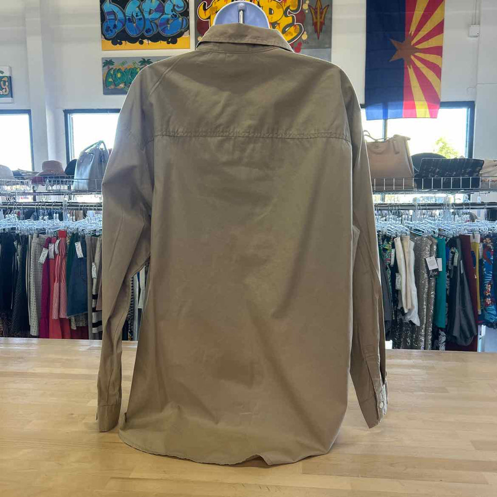 Gap Size L Tan Preloved Button Down LS