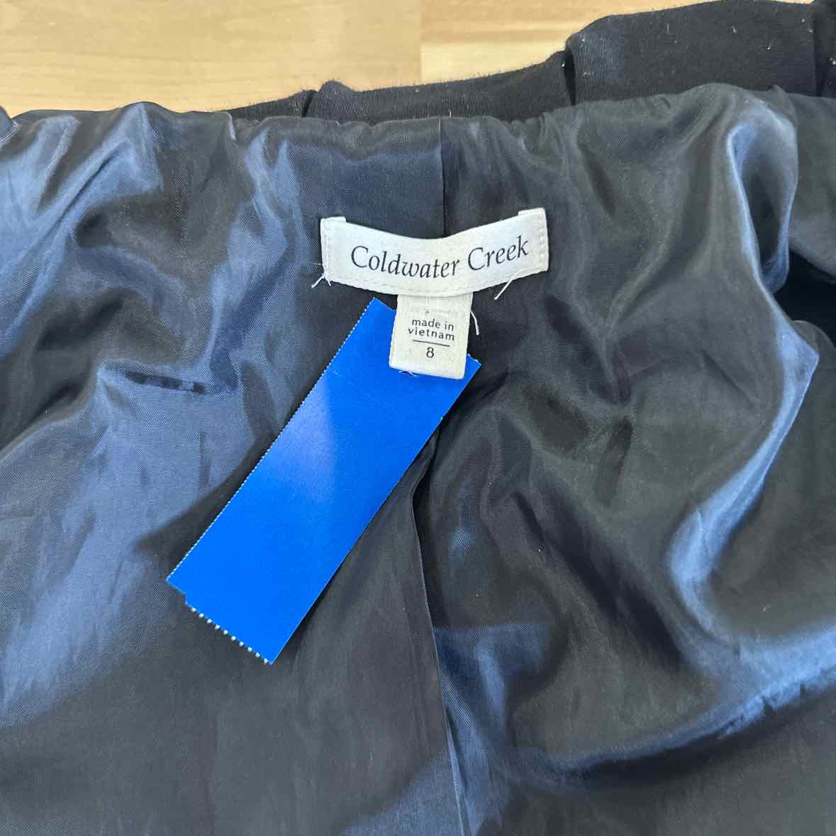 Coldwater Creek Size 8 Black Vest