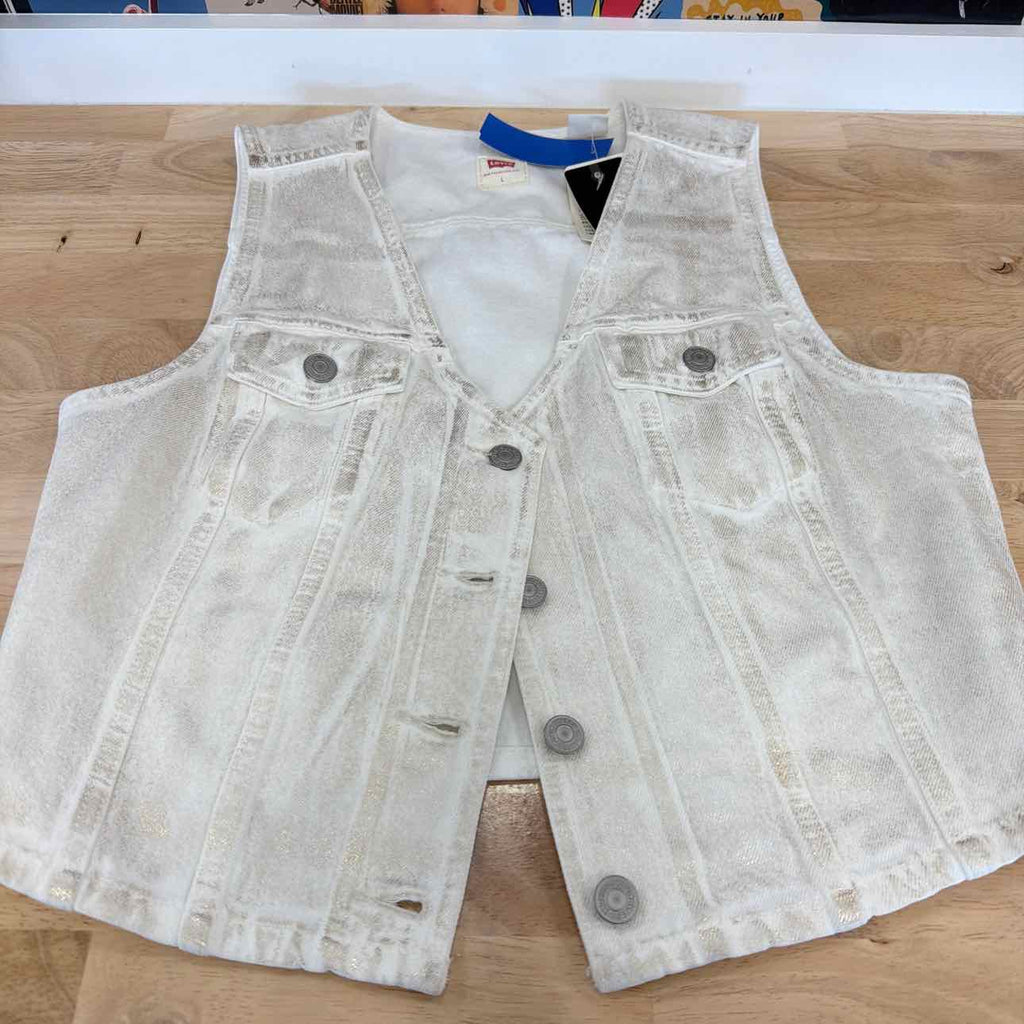 Levi's Size L Levi's Coated Bella Denim Corset Top