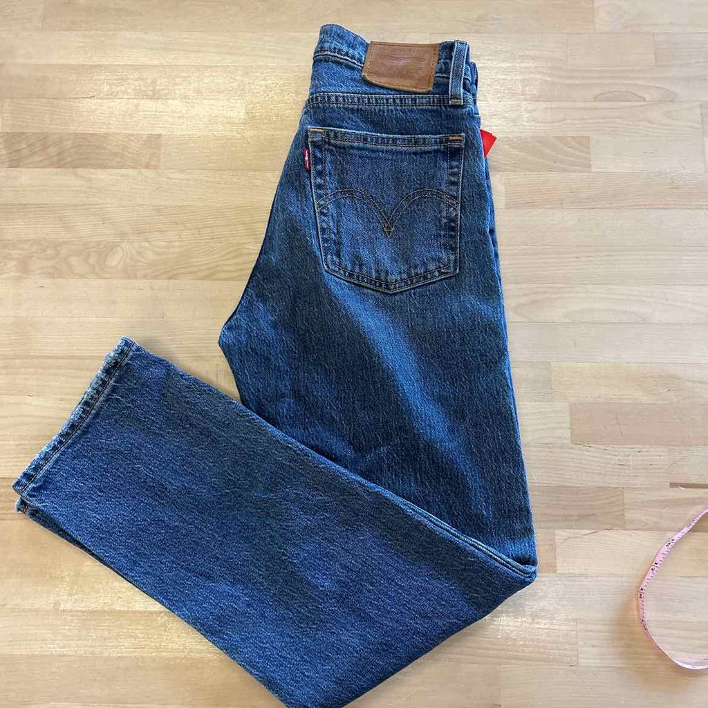 Levi's Size 24 Blue Preloved Wedgie Stright Jeans