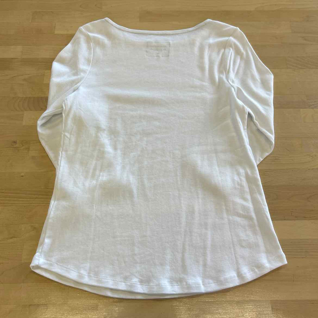 Charter Club Size M White Long Sleeve