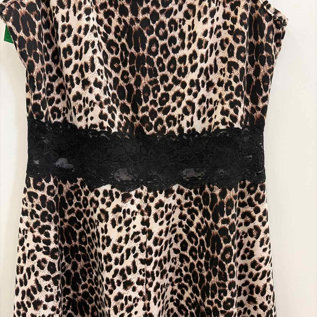 Casting Size L Black Brown Lace Preloved Dress