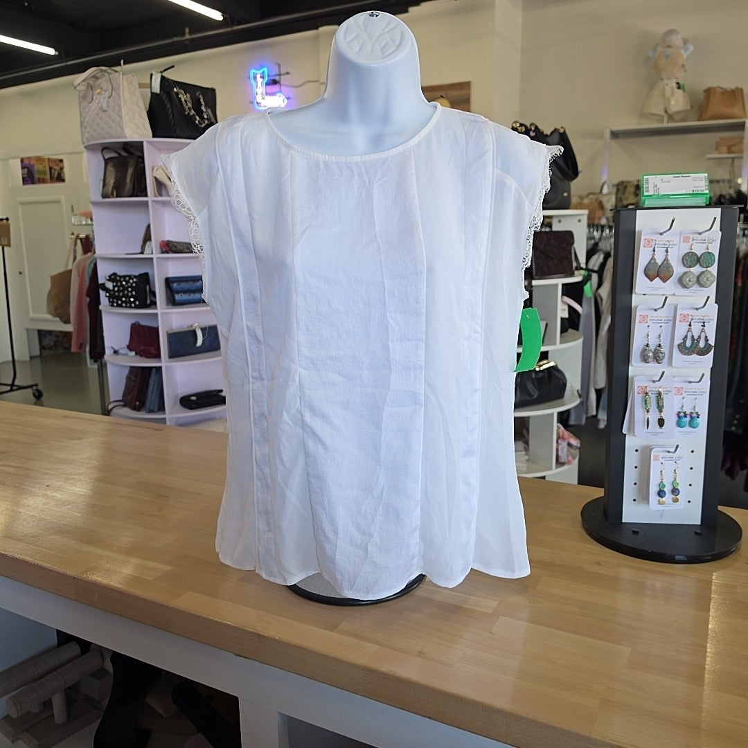 Express Size S White Preloved Blouse SS