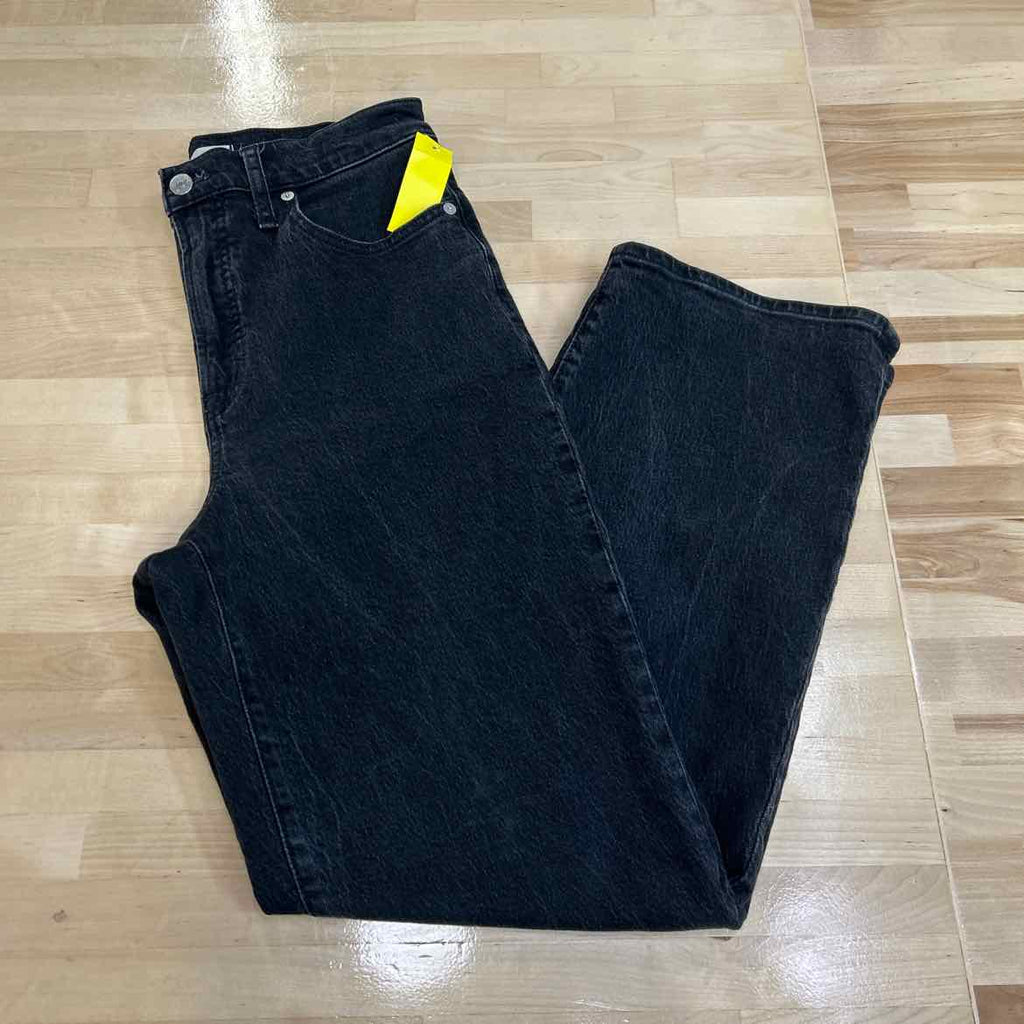 Madewell Size 28 Black & Green prints Denim Preloved Jeans
