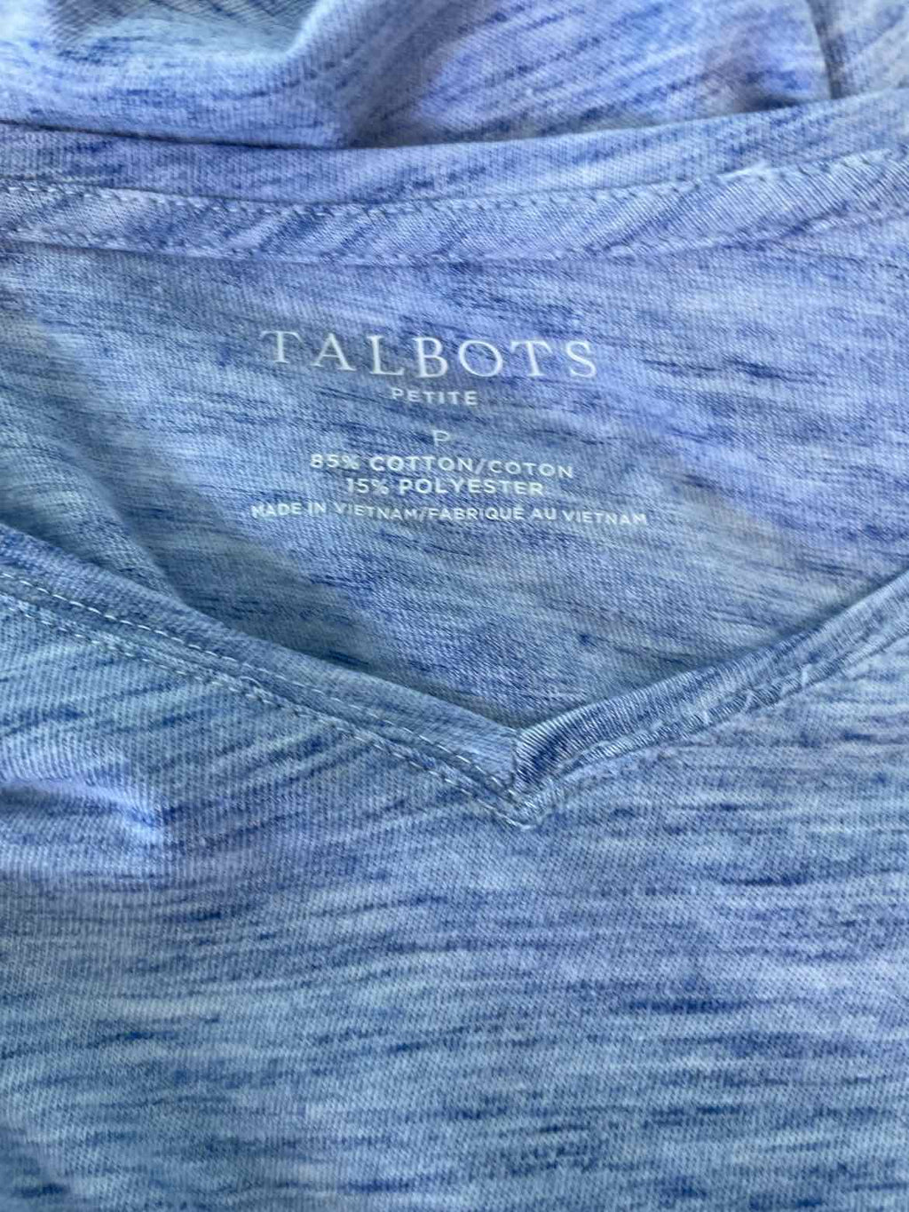 Talbots Size P Blue T-shirt