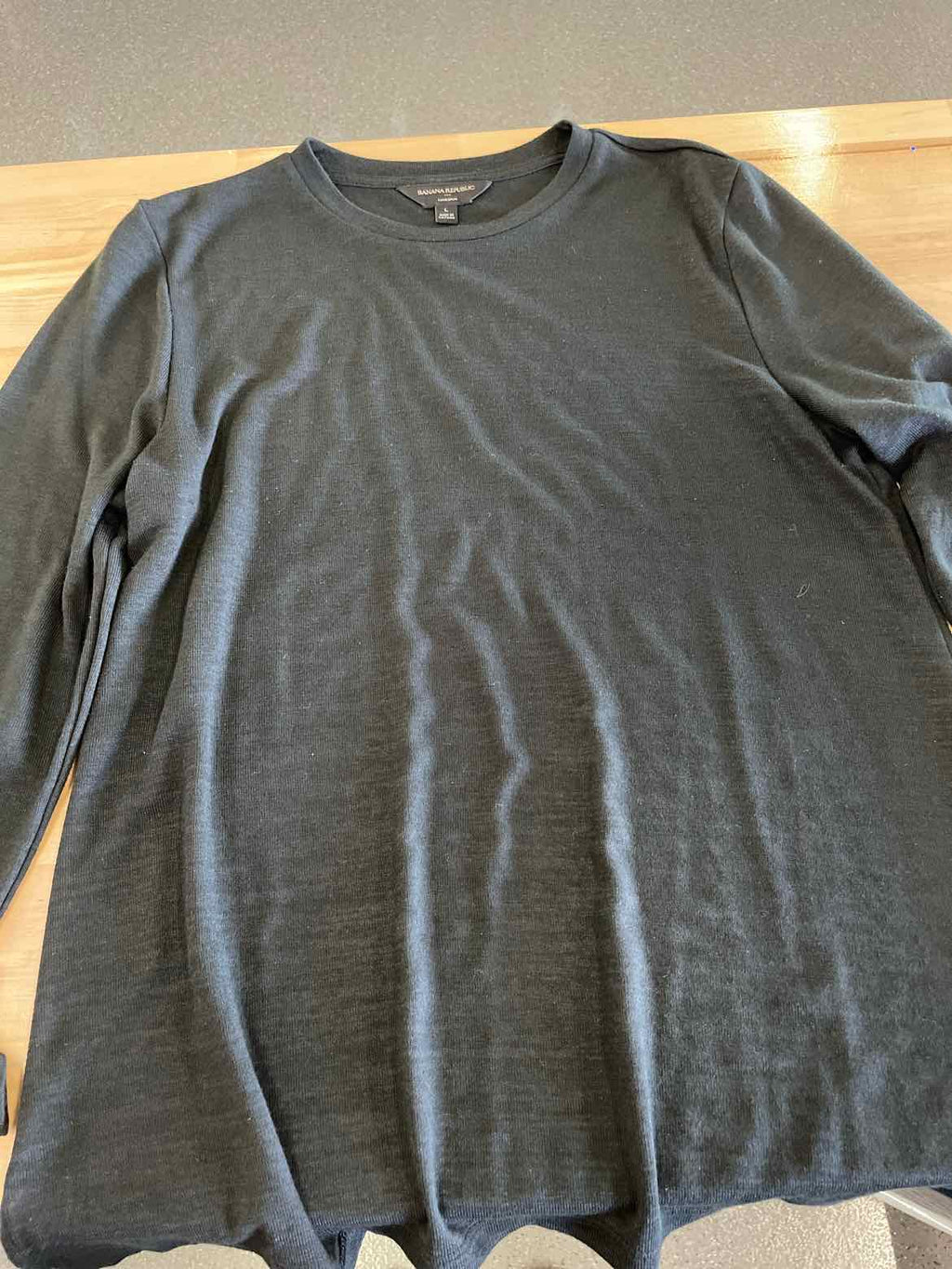 Banana Republic Size L Black Long Sleeve