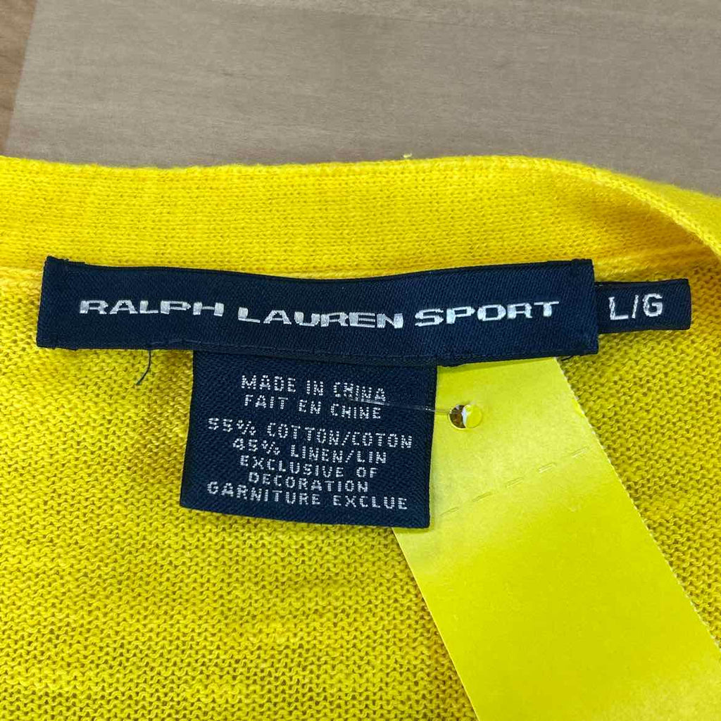 Ralph Lauren Size L Yellow Preloved Cardigan