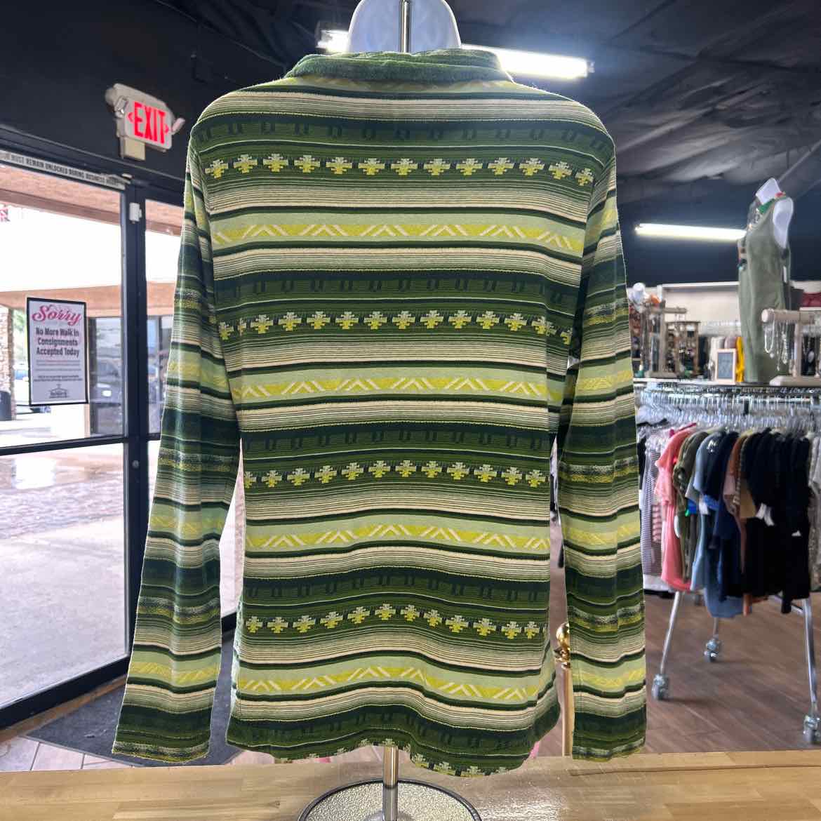 Woolrich Size M Yellow Green Preloved Turtleneck