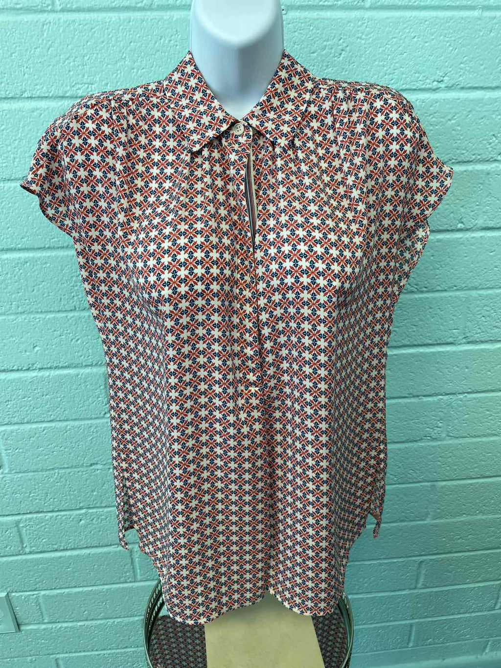 Max Studio Size S Beige blue red Shirt