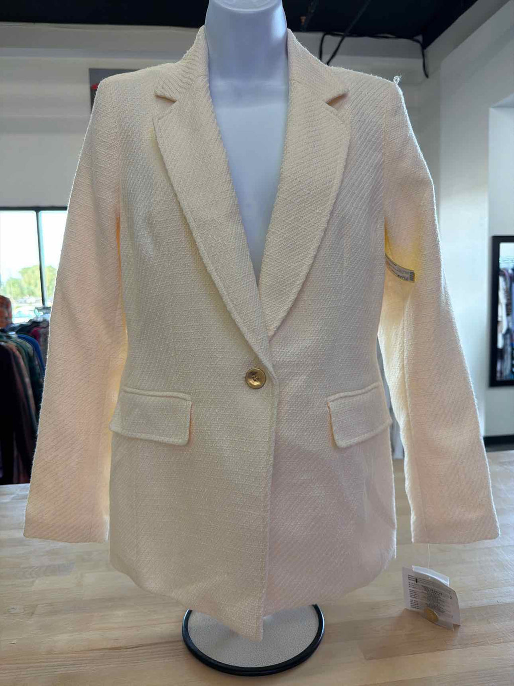 Bar III Size S White Blazer