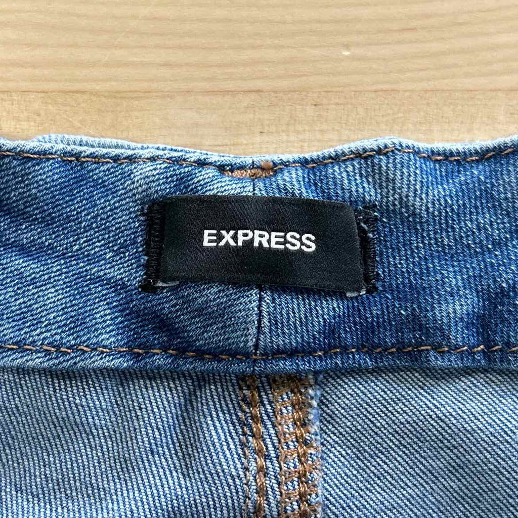 Express Size L Blue Denim Preloved Jeans