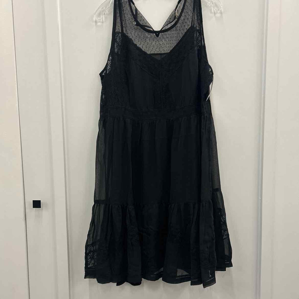 Lucky Brand Size XL Black New Dress