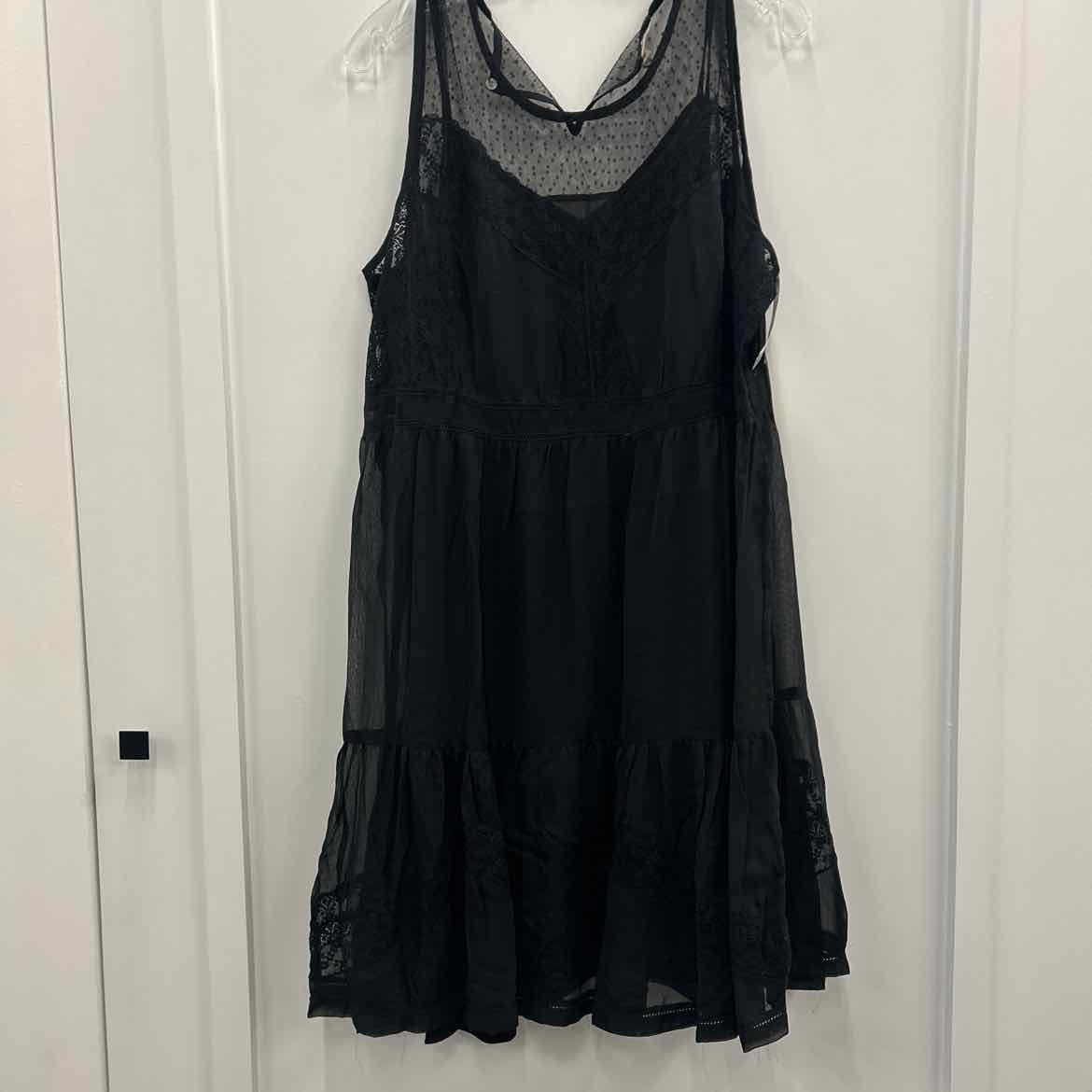 Lucky Brand Size XL Black New Dress