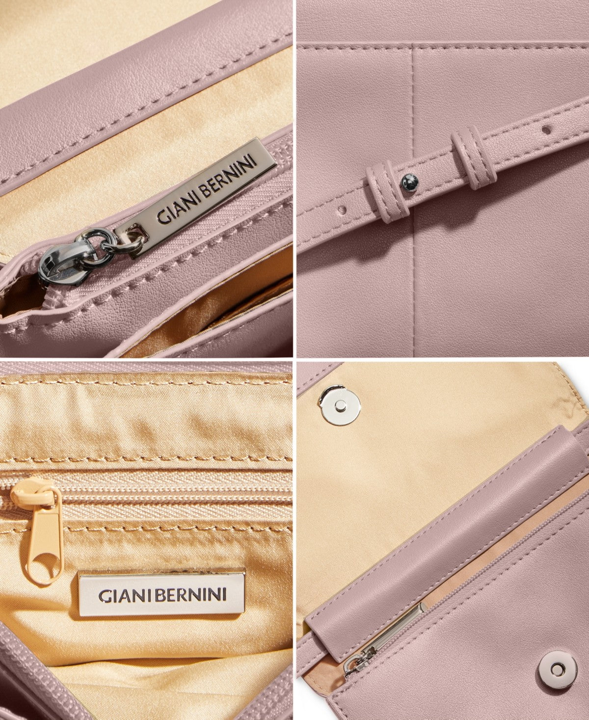 Giani Bernini Giani Bernini Nappa Flap Crossbody- Rose
