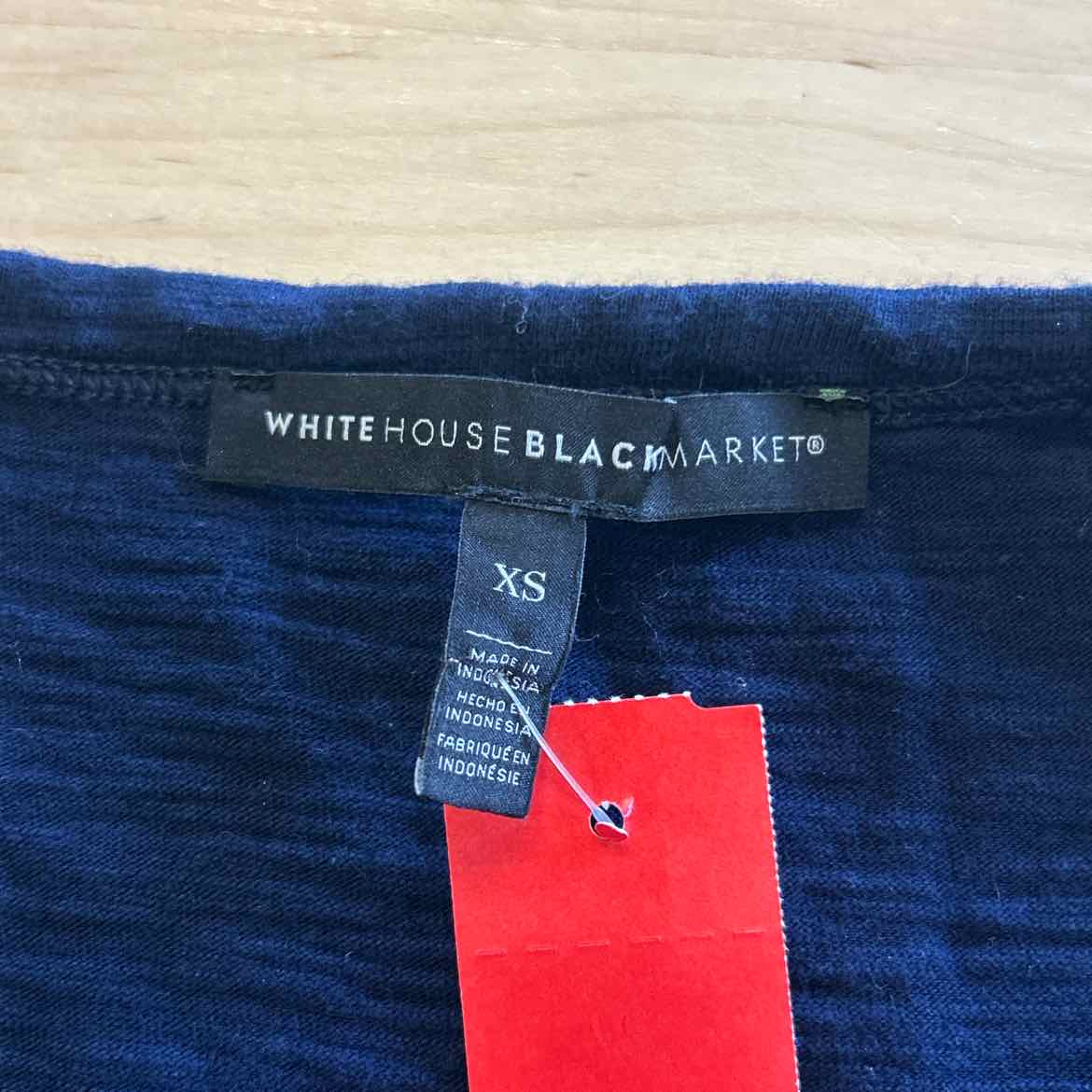 White House Black Market Size XS Blue Preloved Blouse