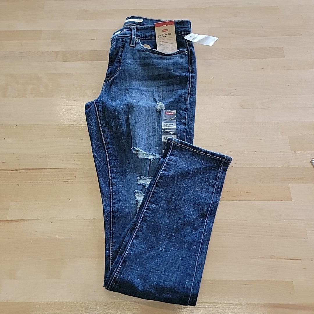 Levi's Size 28 311 Shaping Skinny Blue Jeans