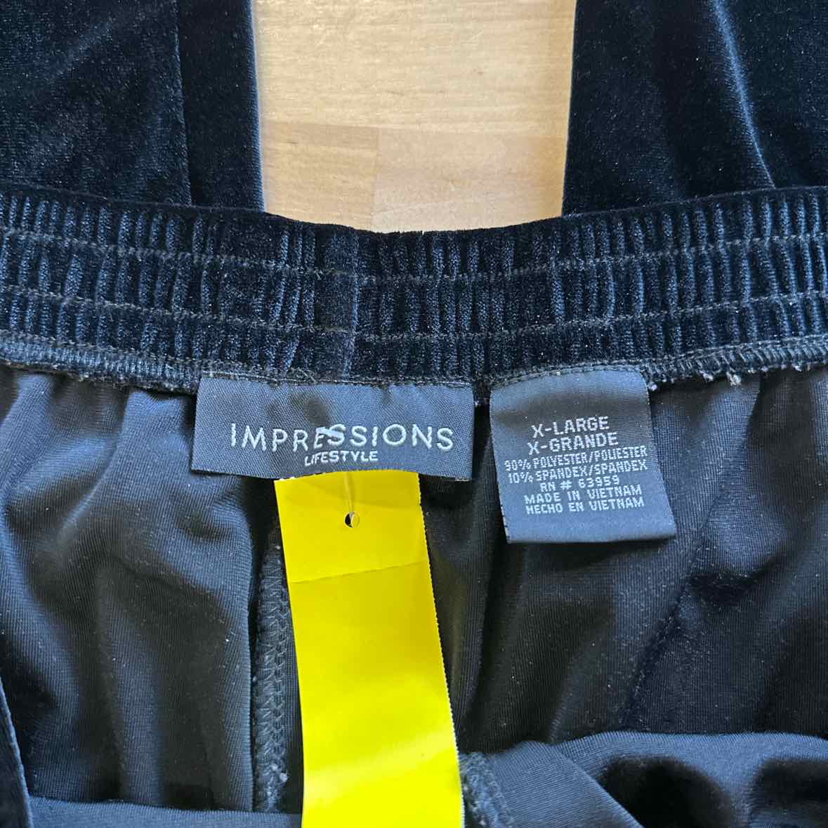 impressions Size XL Black Pants