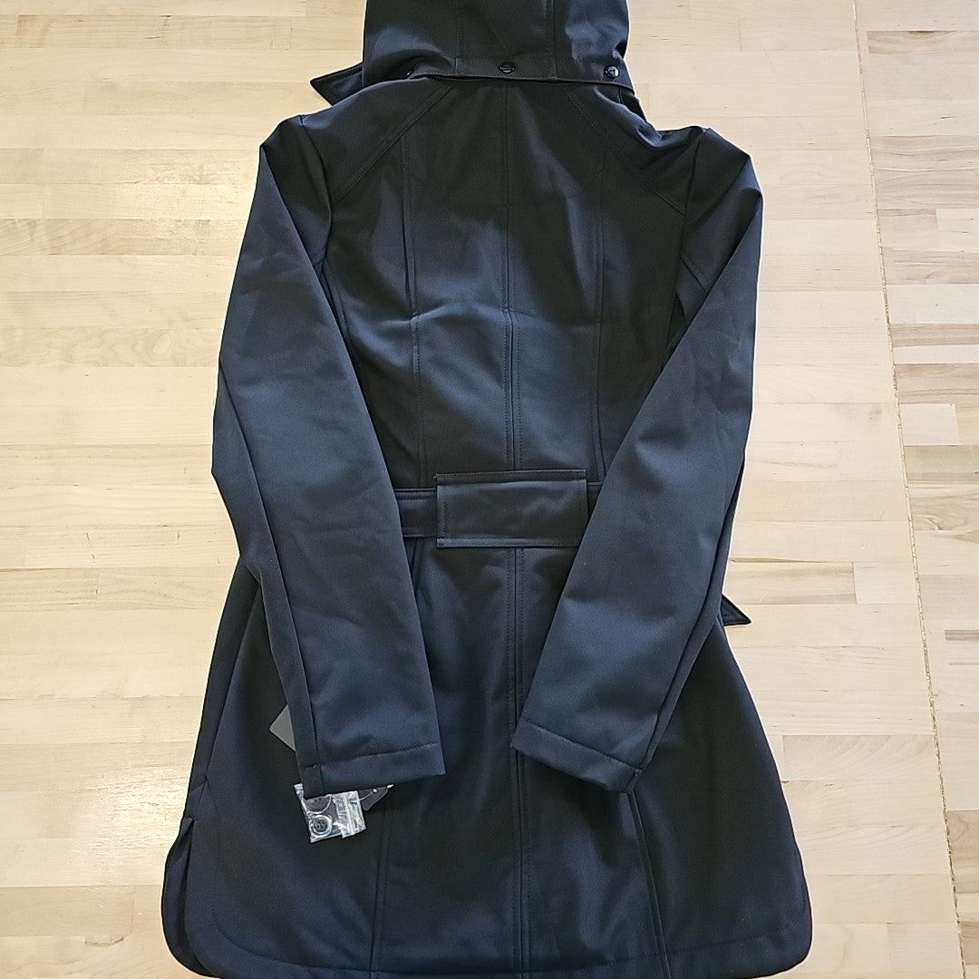 Women's Sebby Collection Double Breasted Softshell Trench Coat