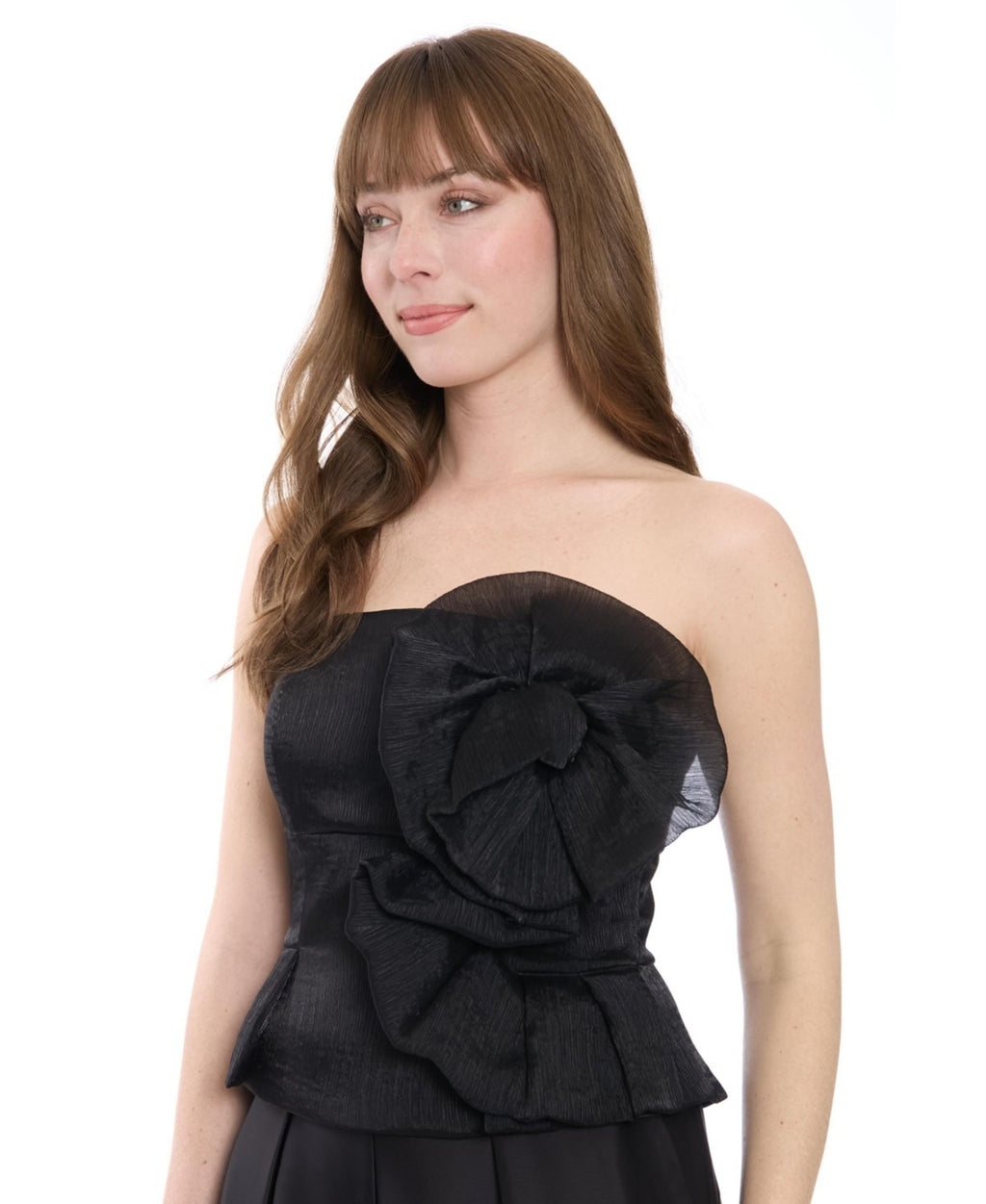 Muse Women's Flower Top - Black