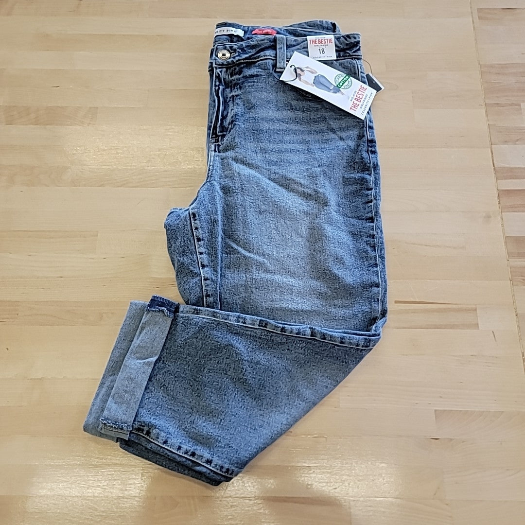 Celebrity pink Size 18 Blue Jeans Mid-Rise The Bestie Girlfriend NWT
