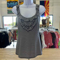 White House Black Market Size XXS Black/White Preloved Tank